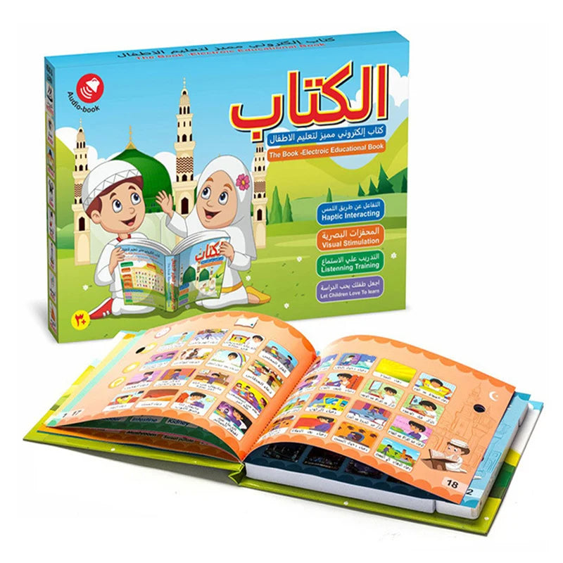 Arabic English Letters Alphabet Kids Preschool Ebook Book Reading Machines Learning Electronic Books Baby Early Education Toy